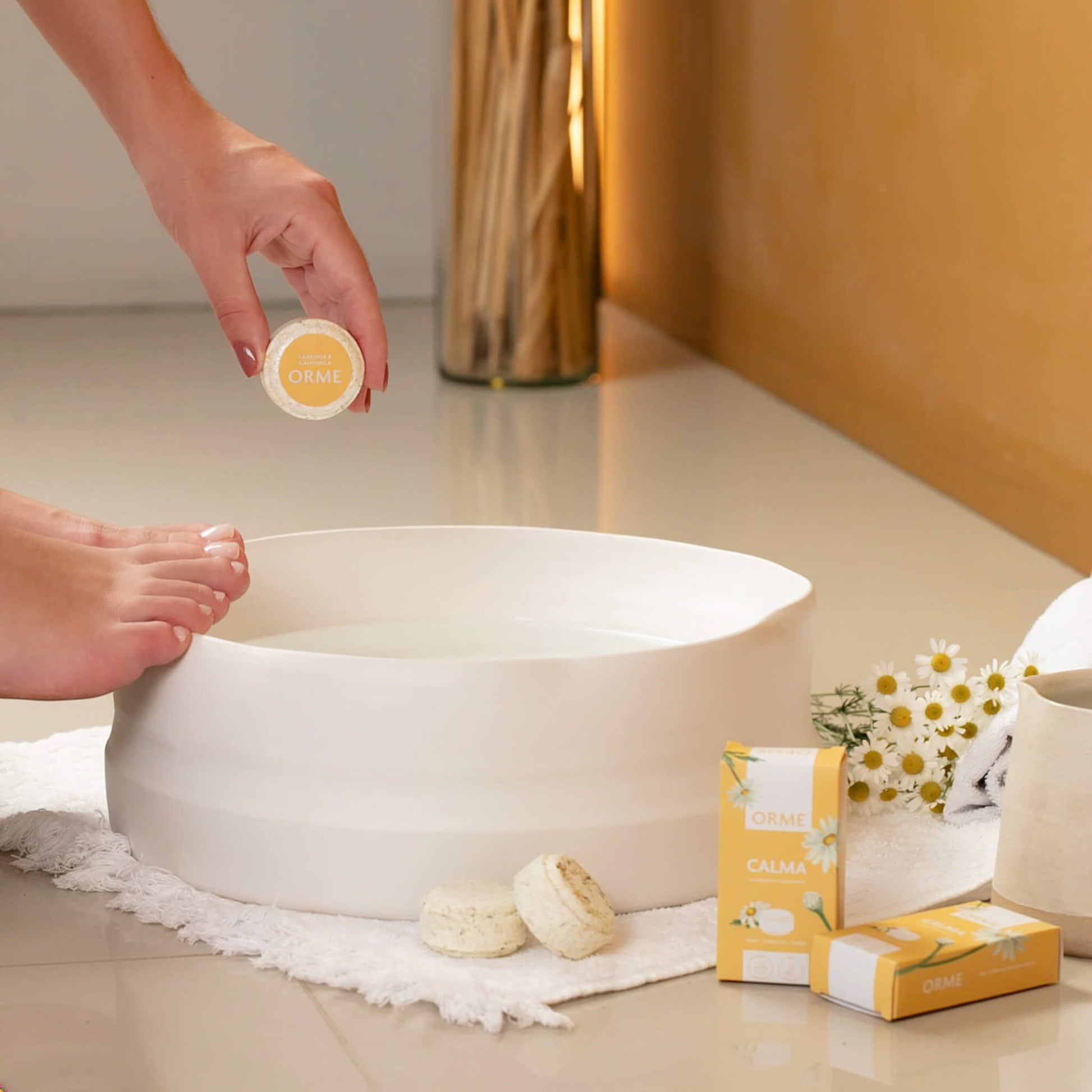 Orme Calma – Ritual de Banho para os Pés